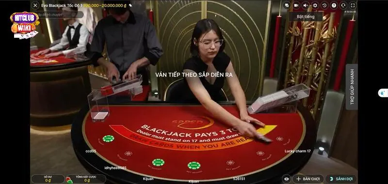 Live casino blackjack tựa game có tỷ lệ trả thưởng cao
