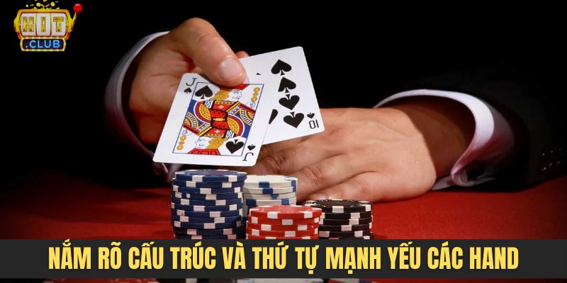 Nắm rõ cấu trúc và thứ tự mạnh yếu các hand